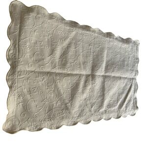 Colchas Domingos Matelasse Swirls Pillow Sham Portugal Standard